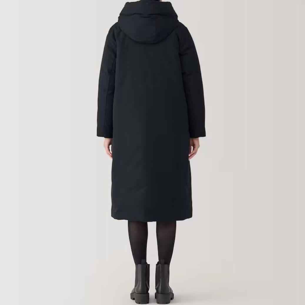 『人気のブラック』無印良品 婦人撥水ダウンロングコート 『人気のブラック』無印良品 婦人撥水ダウンロングコート