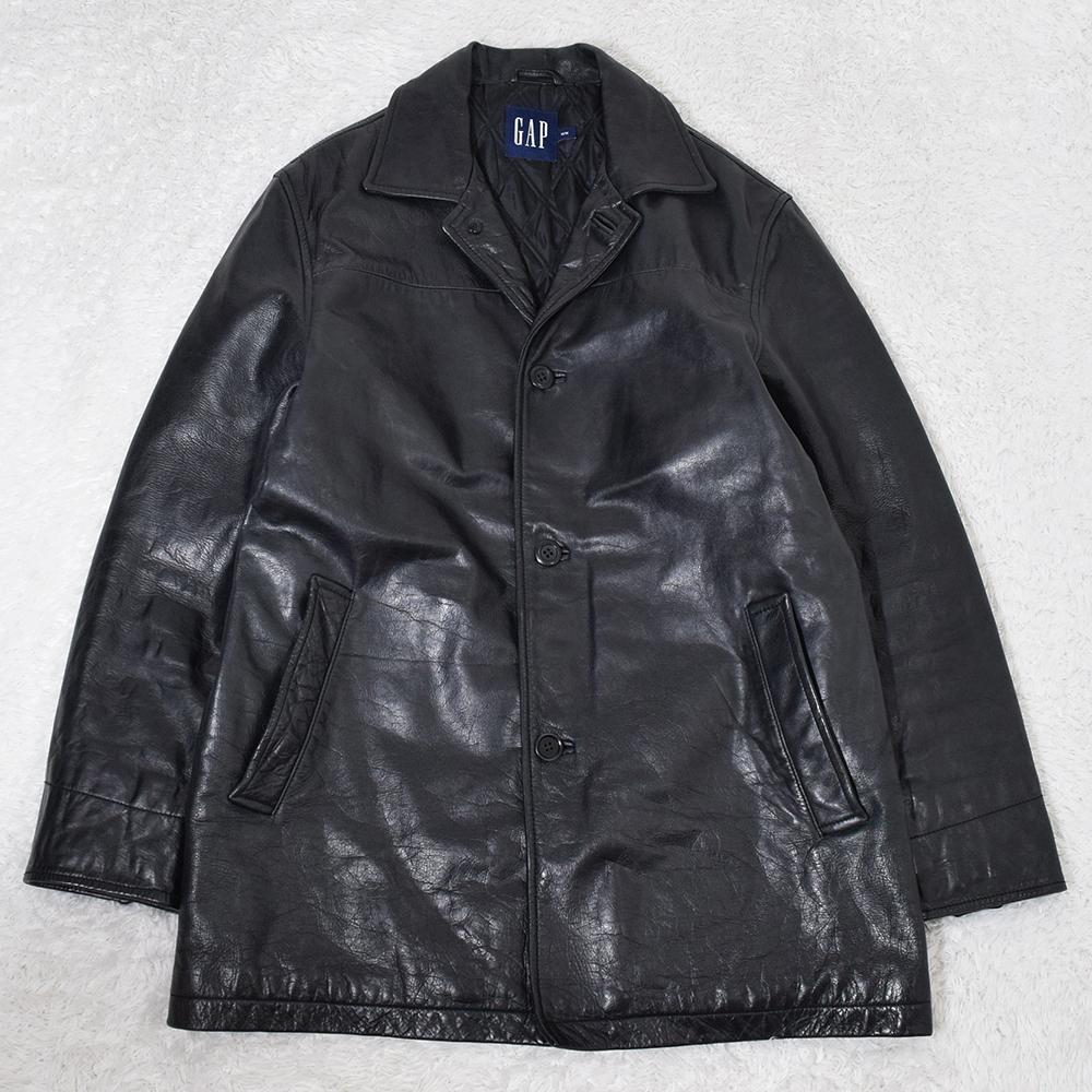 SALE】 00s OLD GAP レザーカーコート ブロンクスコート M 常田 野村訓市 レザージャケット