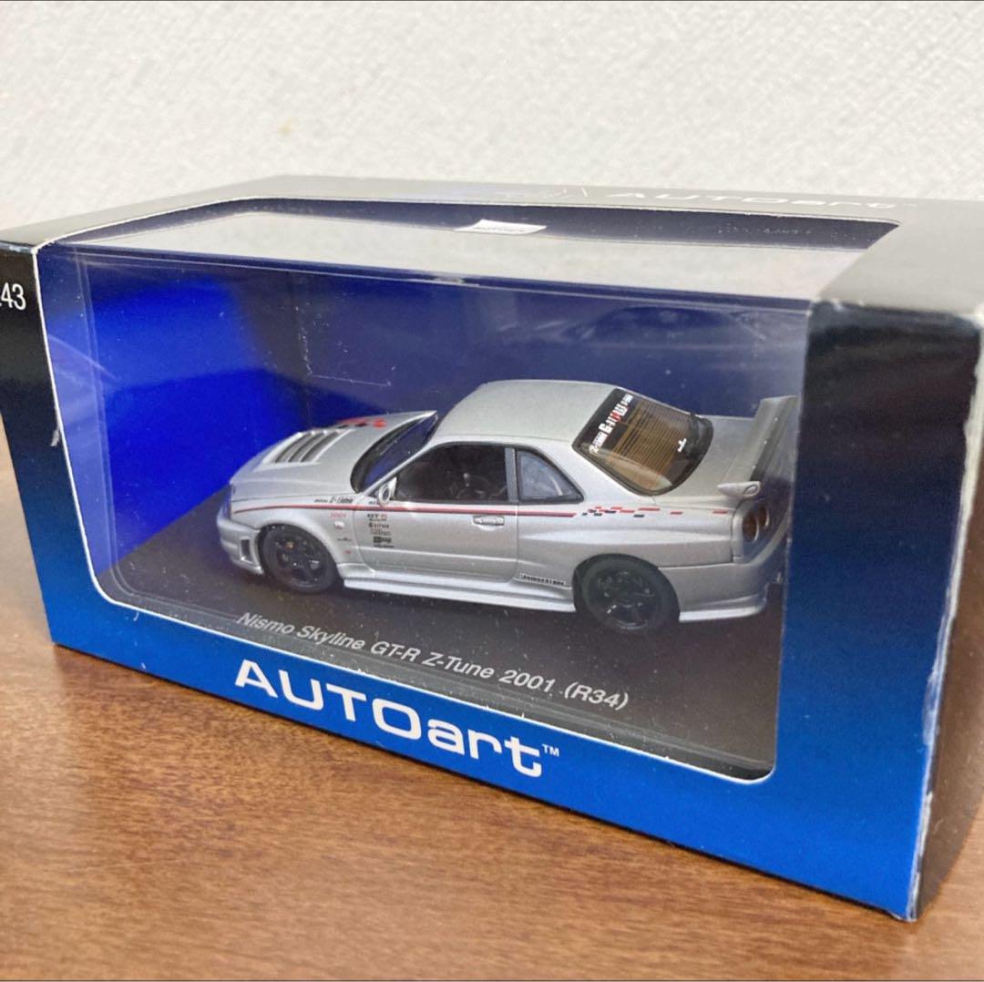 ミニカー AUTO art Nismo skyline GT-R Z-Tune R34