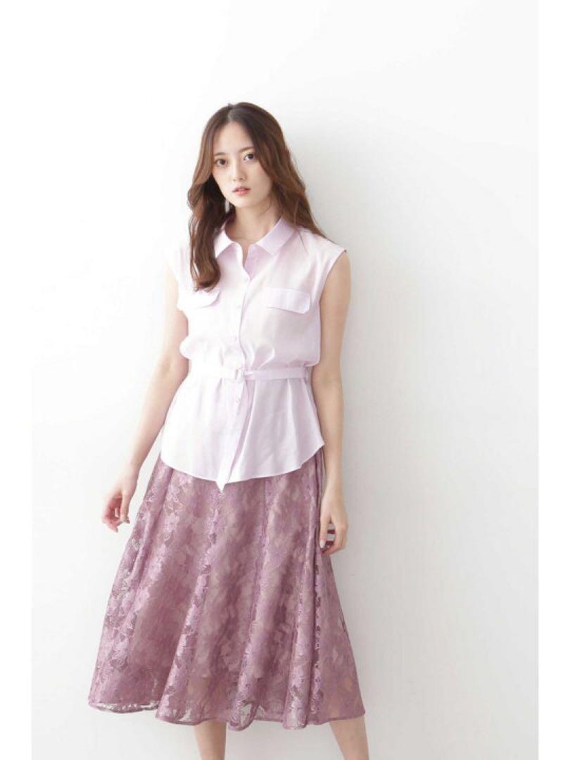 JILL BY JILLSTUART スケシャツレースセット ラベンダー S