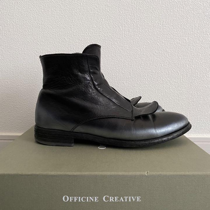 大人女性の ショートブーツOfficine Creativeイタリア製38本革 靴