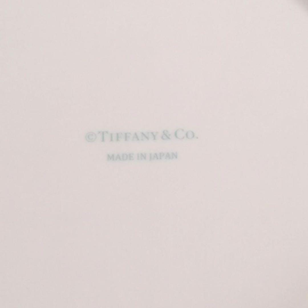 Tiffany & Co プラチナブルーバンド デザート プレート（4枚セット）