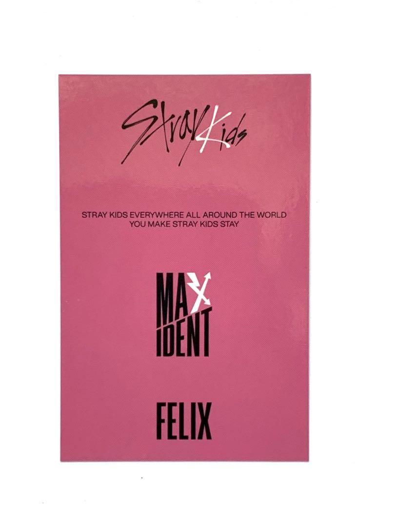 【国内未発売】スキズ フィリックス トレカ MAXIDENT B&N felix Stray Kids Felix Maxident Withfans POB Trading photocard