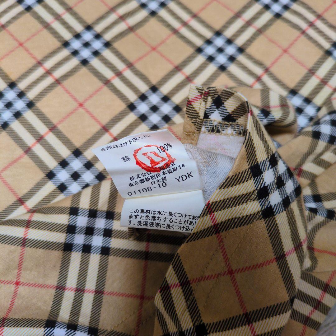 BURBERRY - 【未使用・タグ付き】BURBERRY GOLF　モックネック　ゴルフウェア バーバリーゴルフ 長袖ハイネックシャツ 白×グリーン ボーダー
