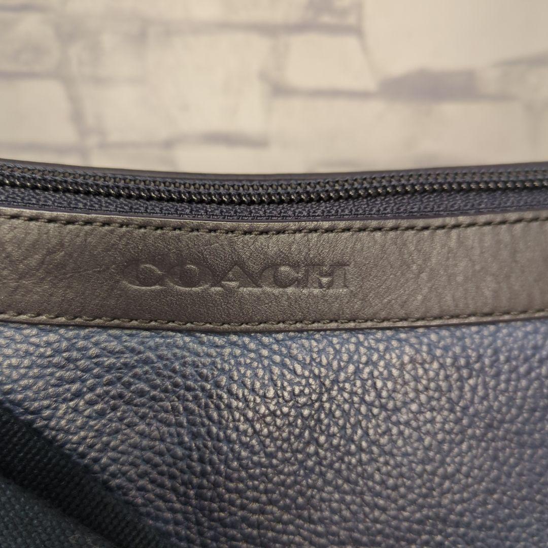 【極美品✨】COACH カムデン トランジット ショルダーバッグ シボ革 紺 COACH カムデン トランジット ショルダーバッグ シボ革 紺