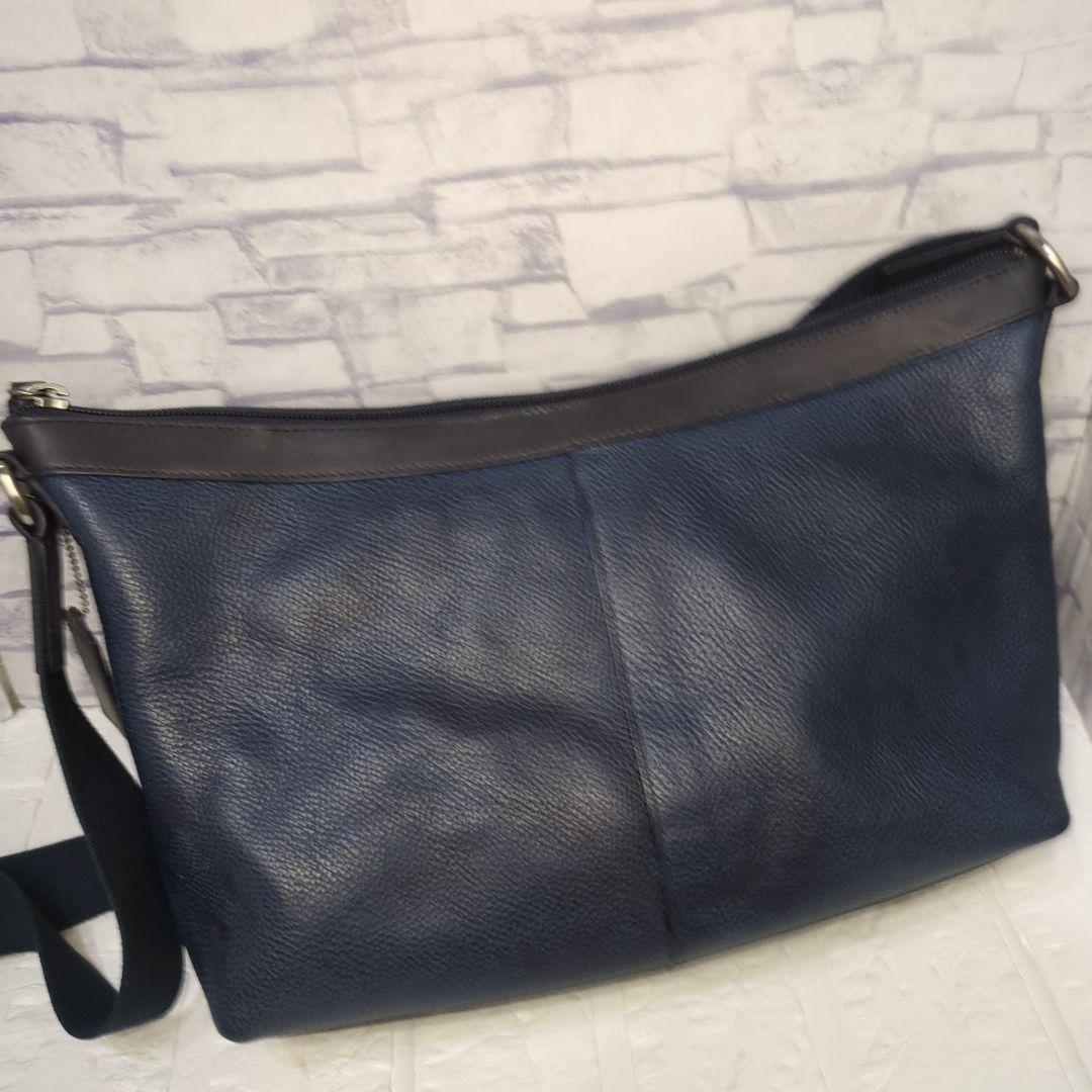 【極美品✨】COACH カムデン トランジット ショルダーバッグ シボ革 紺 COACH カムデン トランジット ショルダーバッグ シボ革 紺