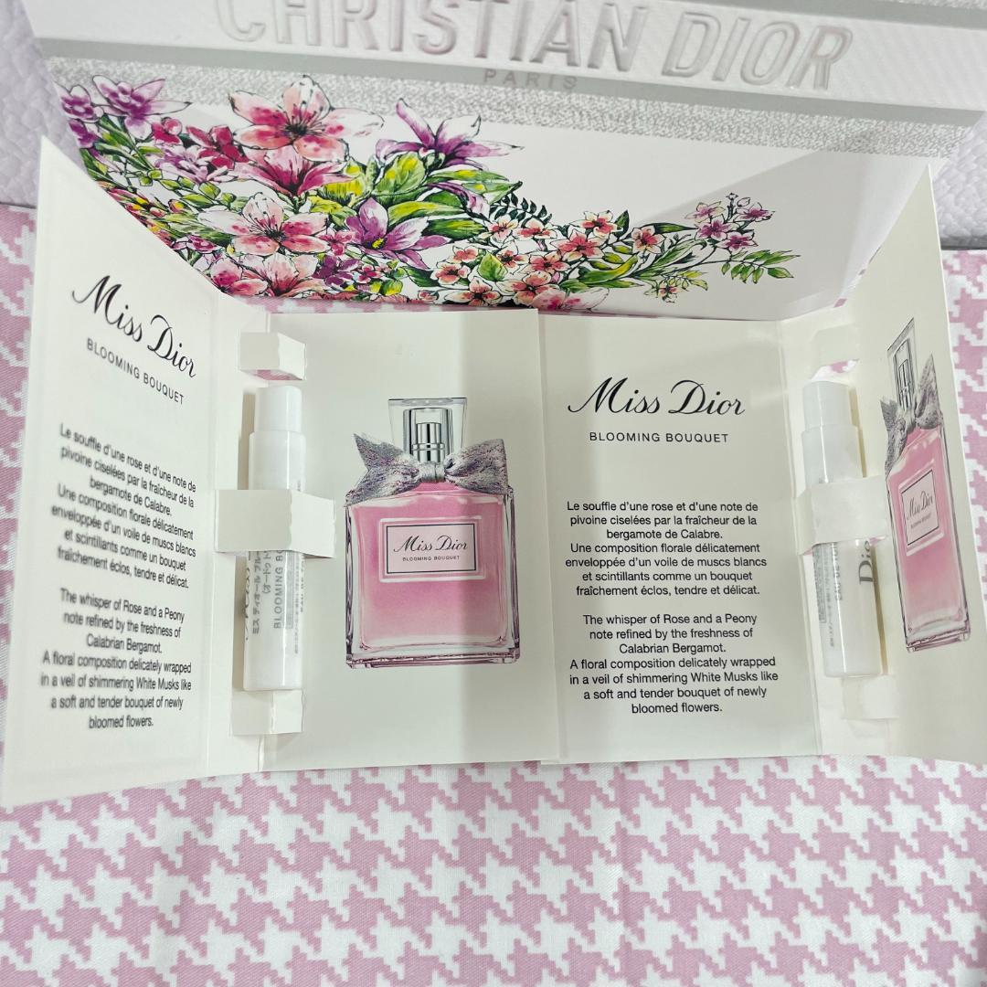 Diorローション+洗顔料+美容液+パルファムの試供品セット（ポーチ付き）
