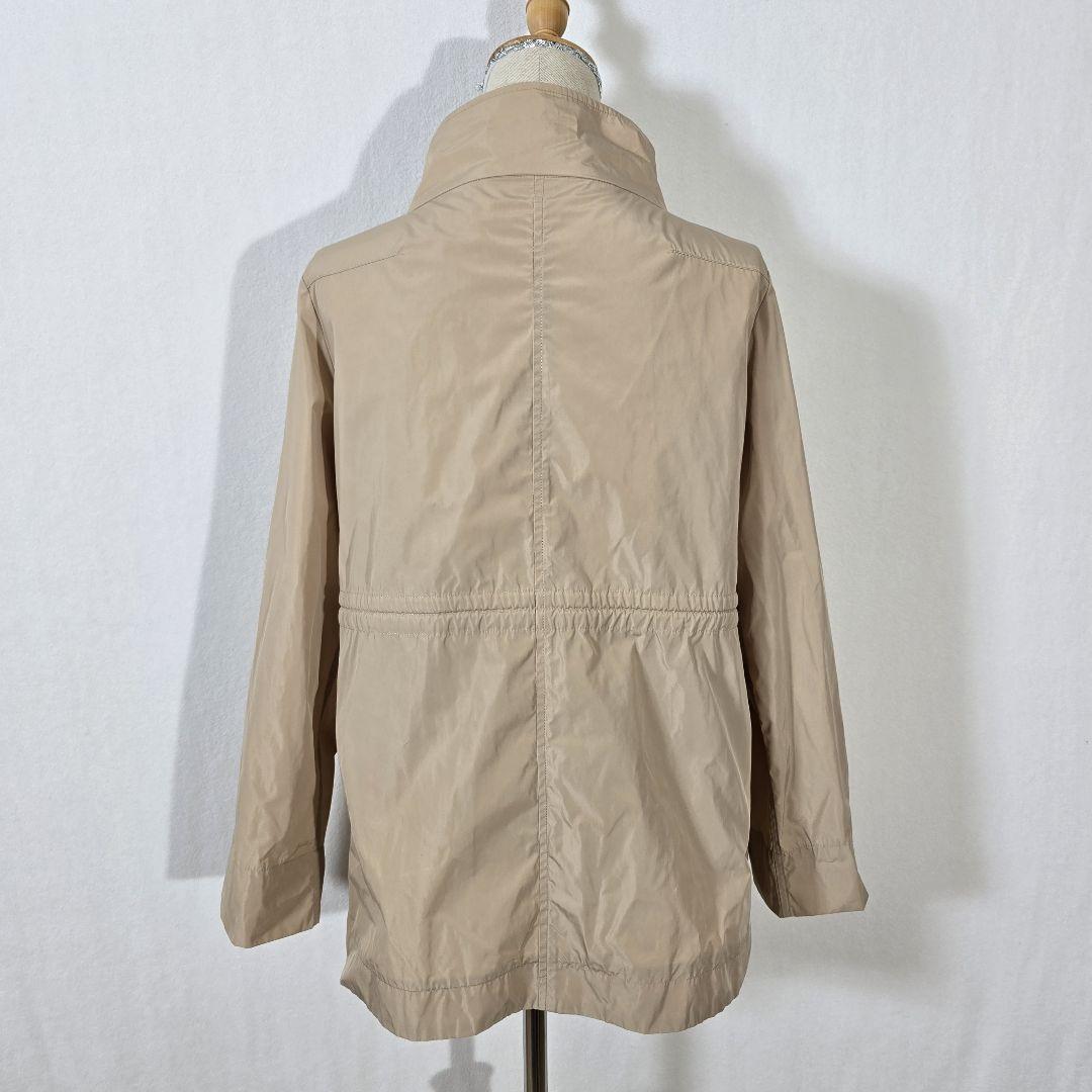 【美品】ドゥクラッセ　ドロストジャケット　比翼仕立て　スタンドカラー　ベージュ
