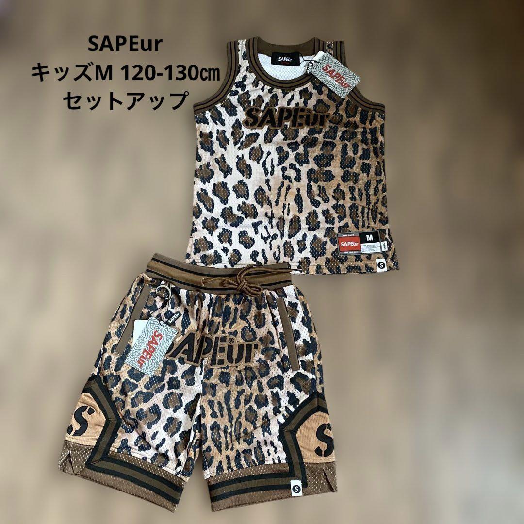 新品 サプール バスケット タンクトップ ブラウンレオパード