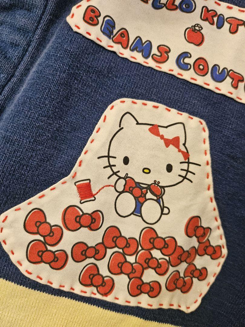 新品 BEAMS COUTURE サンリオコラボ お針子キティラガーシャツ