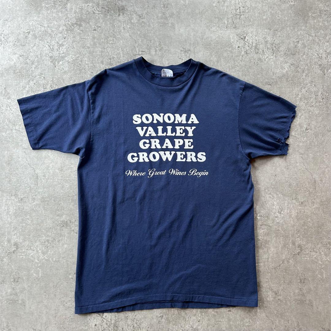 80s90s Hanes ヘインズ tシャツ USA製 ネイビー XL 企業