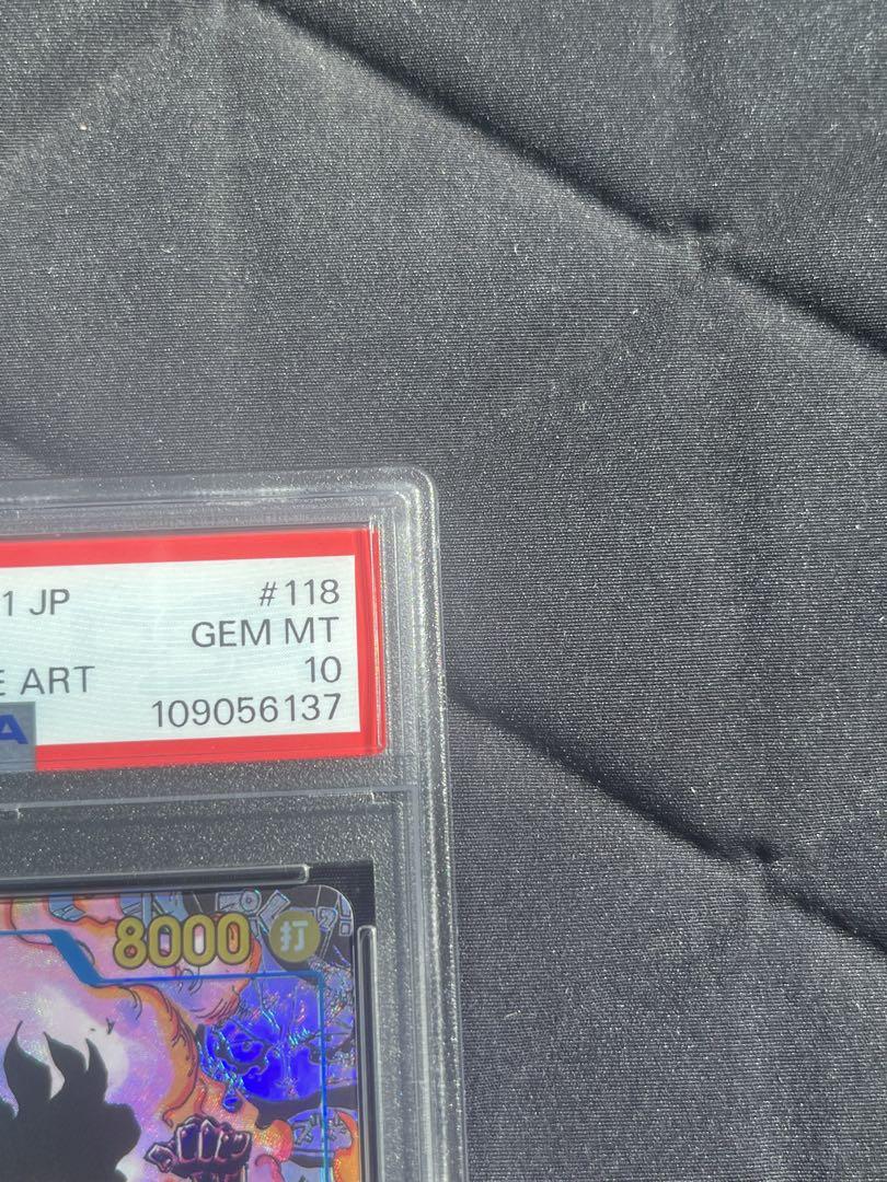 ワンピース モンキー•D•ルフィ OP11-118 コミパラ　PSA10