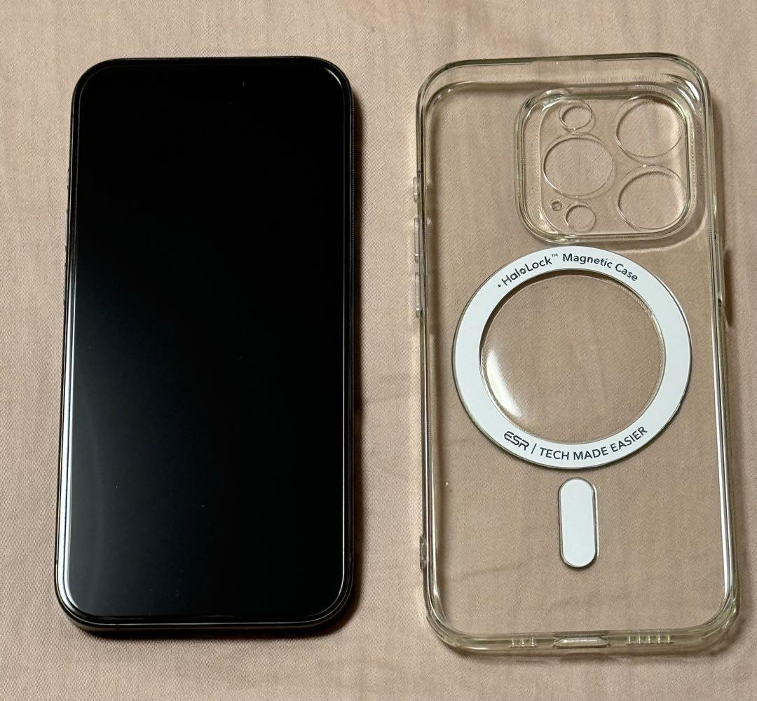 iPhone15 Pro 256GB ブラックチタニウム  バッテリー100%