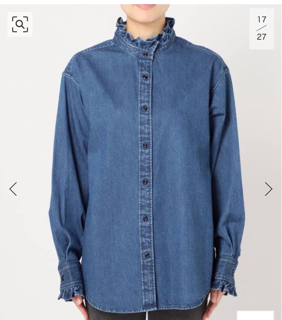 【美品】JOURNAL STANDARD relume デニムフリルブラウス
