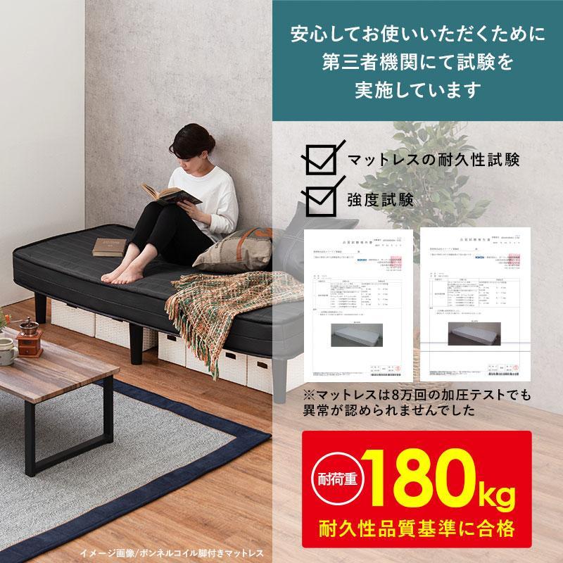 【いいたしま】 ふかふかセミダブルベッド グレー R65Sy-m91287671875 ながら