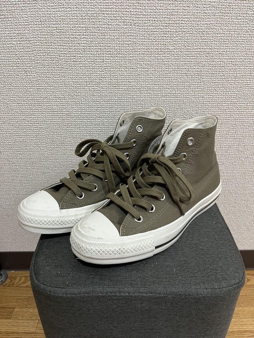 コンバース　オリーブ ハイカット スニーカー