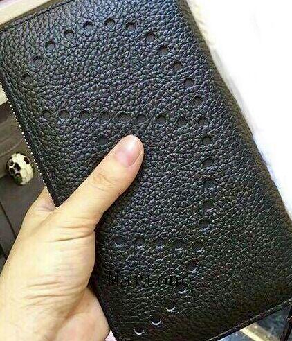 新品 ラウンドファスナーメンズ レディe hAHLq-m91290815726 牛革.財布.長財布.グレー ブルー. 限定品人気