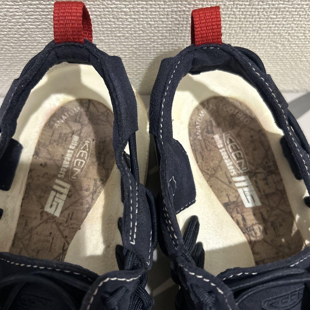KEEN×mita sneakers UNEEK 27キーンユニーク ネイビー まさにハイブリッドなスニーカー！KEEN UNEEK Ⅱ CONVERTIBLE X
