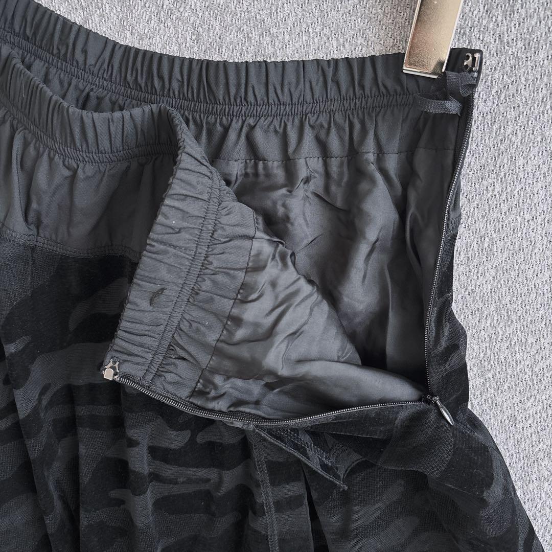 エイココンドウ バルーンスカート 迷彩柄 異素材 レース
