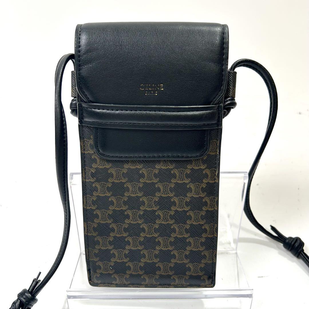 CELINE トリオンフ モバイルポーチ ショルダーバッグ - メルカリ