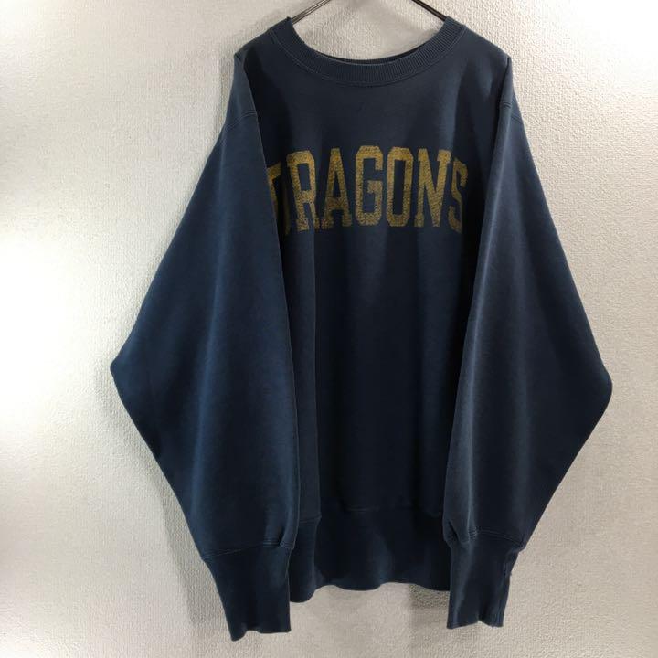 古着 90s チャンピオン リバースウィーブ スウェット トレーナー メンズ 紺 品質のいい