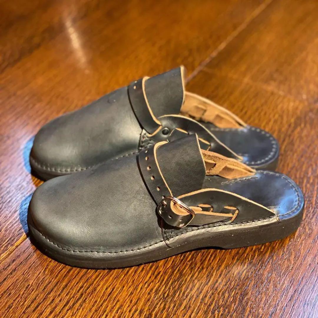 フェルナンドレザー クロッグ size 8 E 新品未使用品 箱付き フェルナンドレザー クロッグ size 8 E 新品未使用品 箱付き
