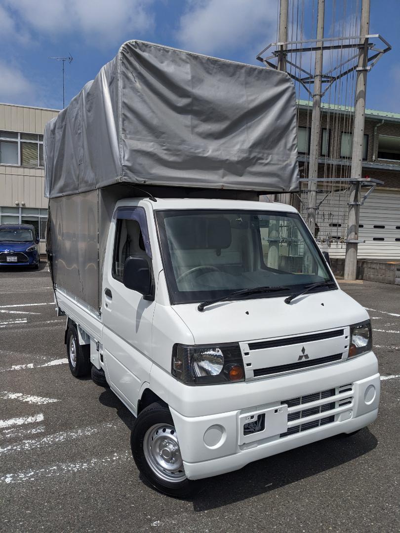 超低燃費!美車!H23年!ミニキャブトラック幌高パネルバン希少!LPG車!格安!