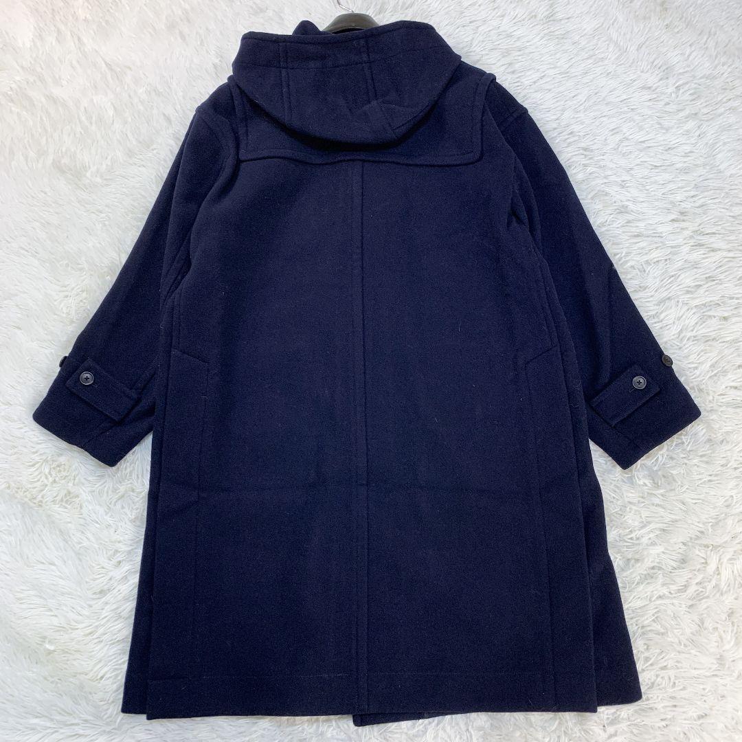 【良品】UNIQLO +J ダッフルコート　ネイビー　ウール100% Mサイズ