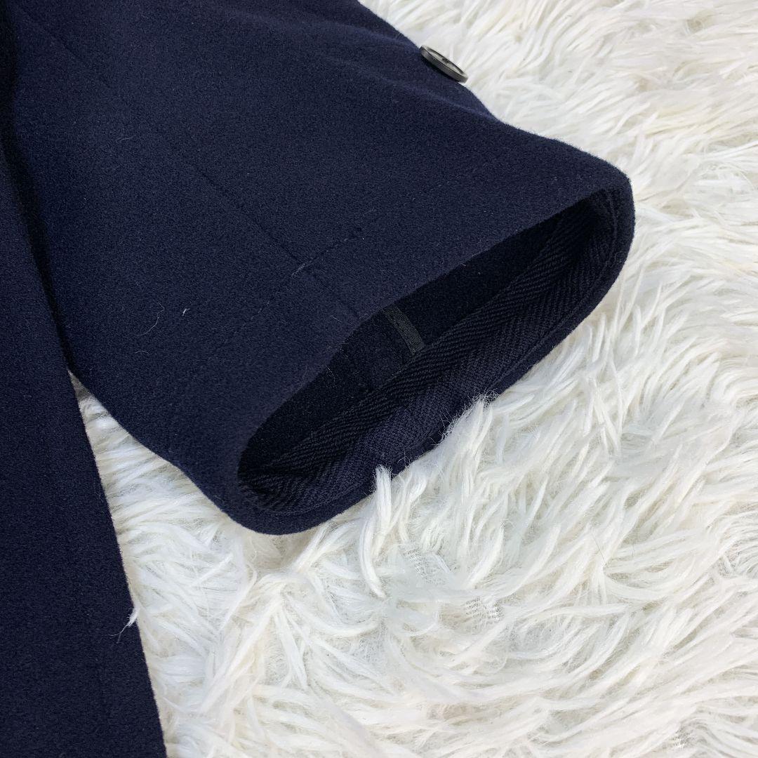 【良品】UNIQLO +J ダッフルコート　ネイビー　ウール100% Mサイズ