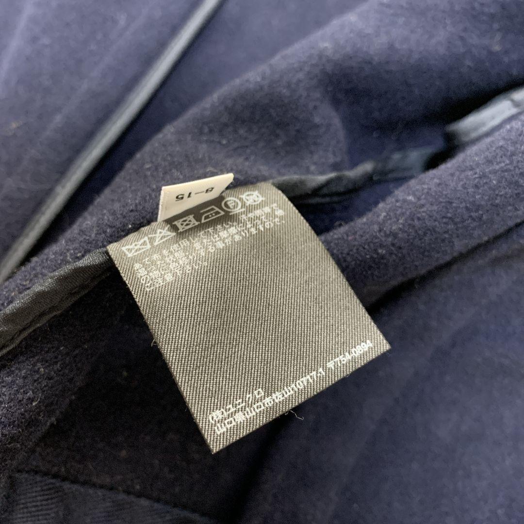 【良品】UNIQLO +J ダッフルコート　ネイビー　ウール100% Mサイズ