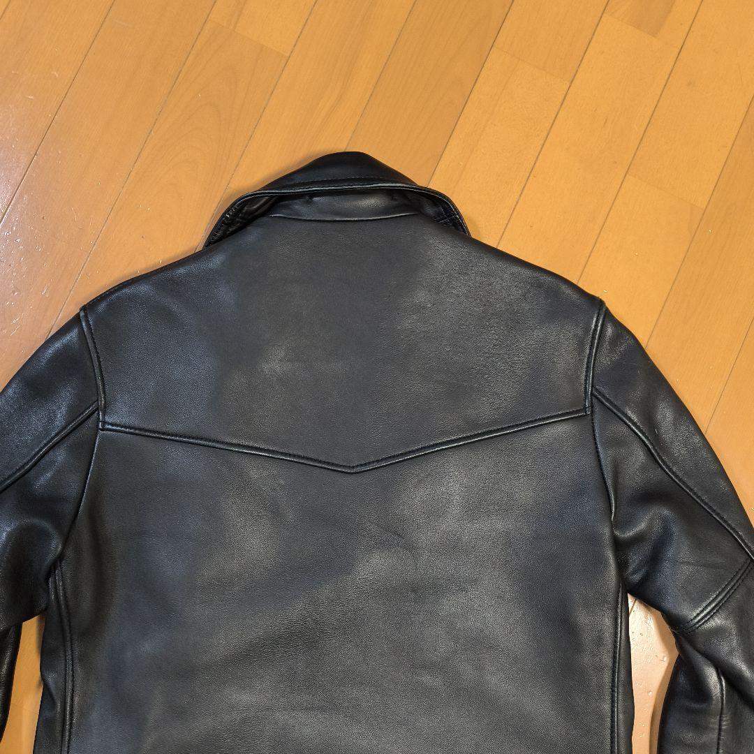 通販 伍*胥様 ビームスBEAMSシープレザー羊革ダブルライダースS ジャケット・アウター