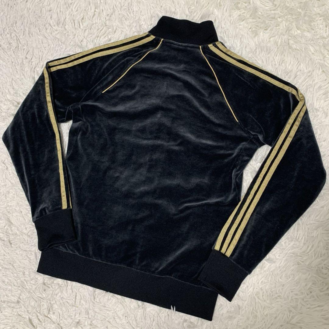 【adidas】ベロアジャージ　セットアップ上下　アディダス　トラックジャケット