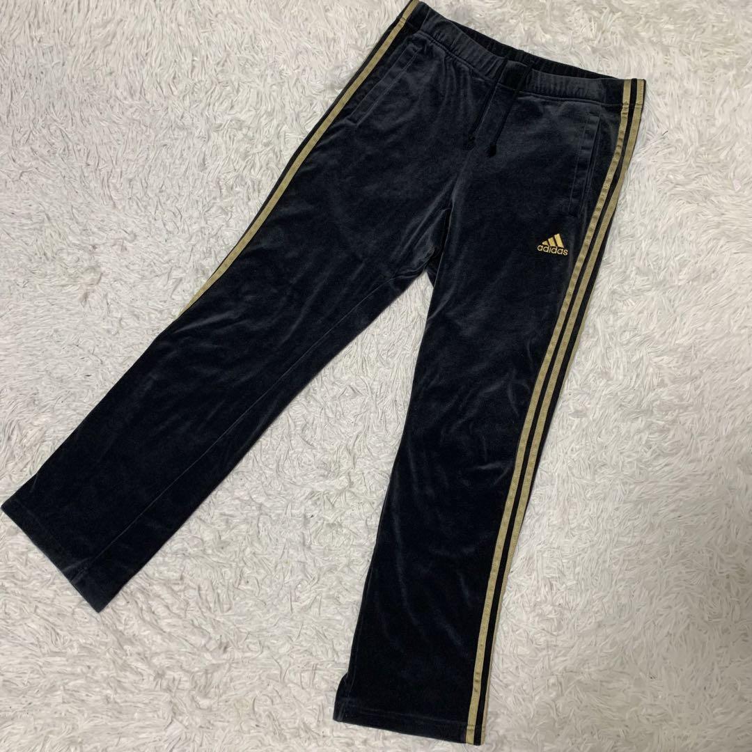 【adidas】ベロアジャージ　セットアップ上下　アディダス　トラックジャケット