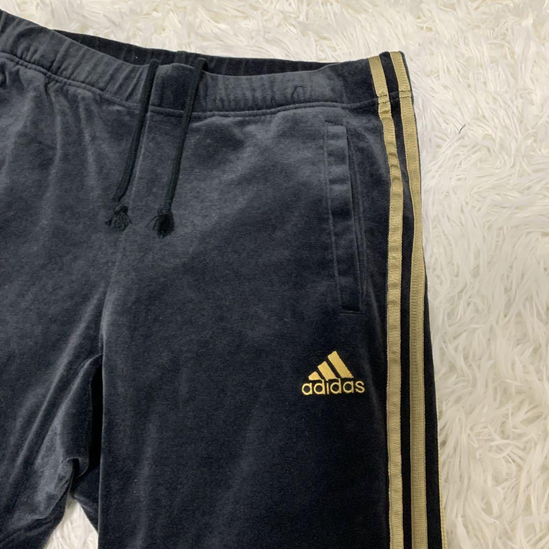 【adidas】ベロアジャージ　セットアップ上下　アディダス　トラックジャケット