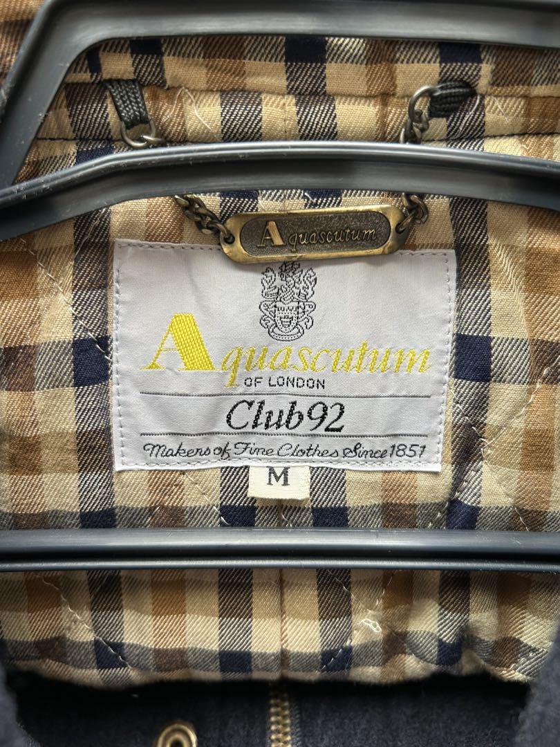 Aquascutum Club92 ネイビー ダッフルコート M
