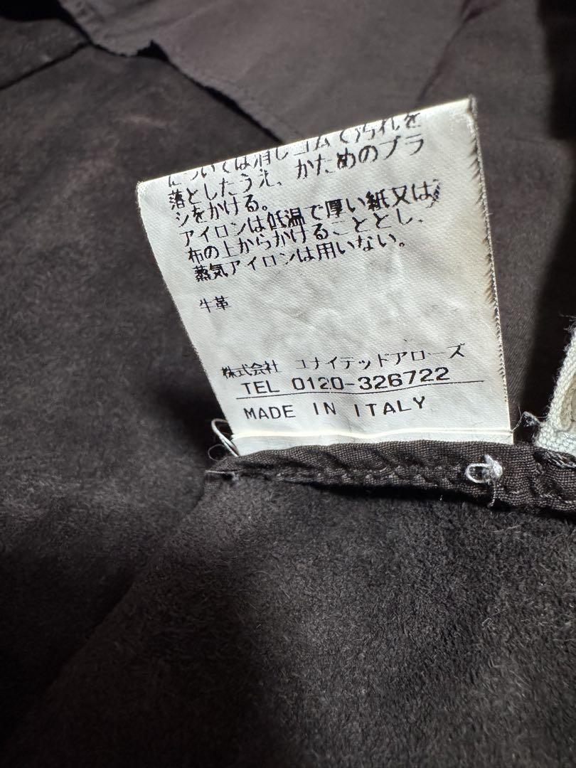 カルペディエムCDIEMシルバー925ボタン牛本革レザーシャツ4
