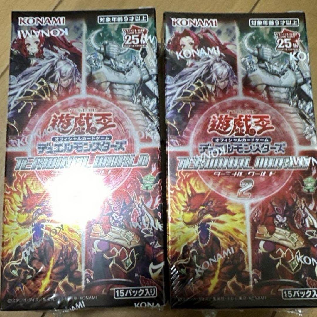 遊戯王 ターミナルワールド2 2BOX 未開封 シュリンク付き - メルカリ