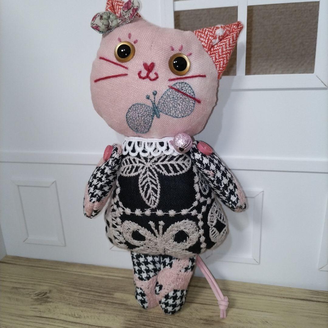 ミナペルホネン＊ハンドメイド＊ぬいぐるみ＊猫＊105