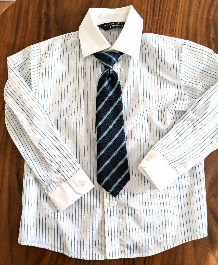 【美品】ミチコロンドン コシノ 男の子 スーツ ４点セット 110 受験 卒園