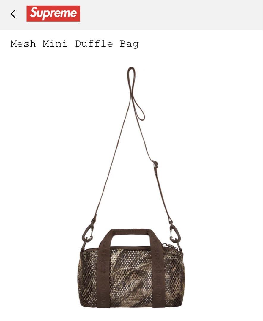 バッグ supreme Mesh Mini Duffle Bag Camo