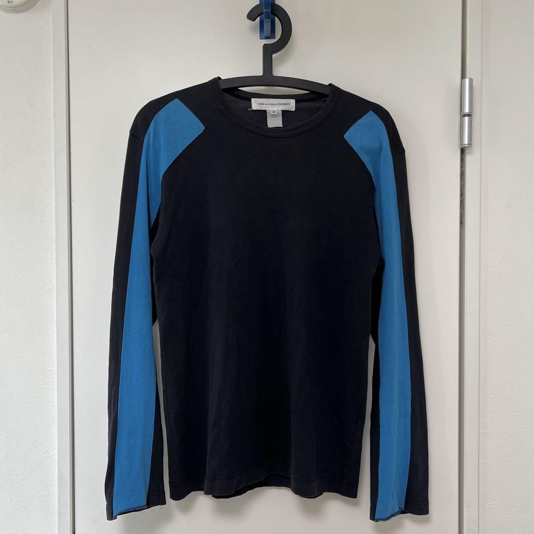 コムデギャルソンシャツ 切替デザイン 長袖 カットソー Tシャツ