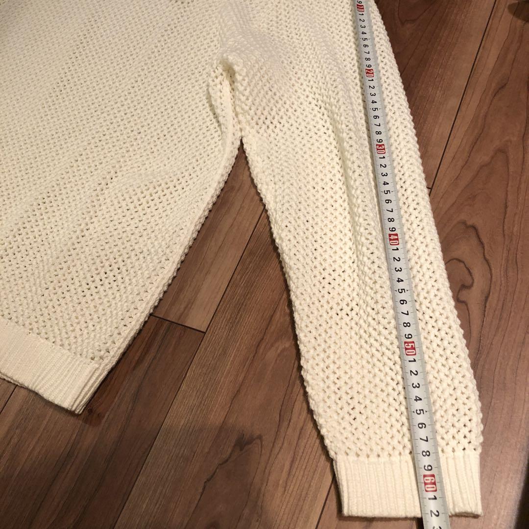 SUPREME シュプリーム ニット セーター 刺繍 ボックスロゴ 白Lサイズ