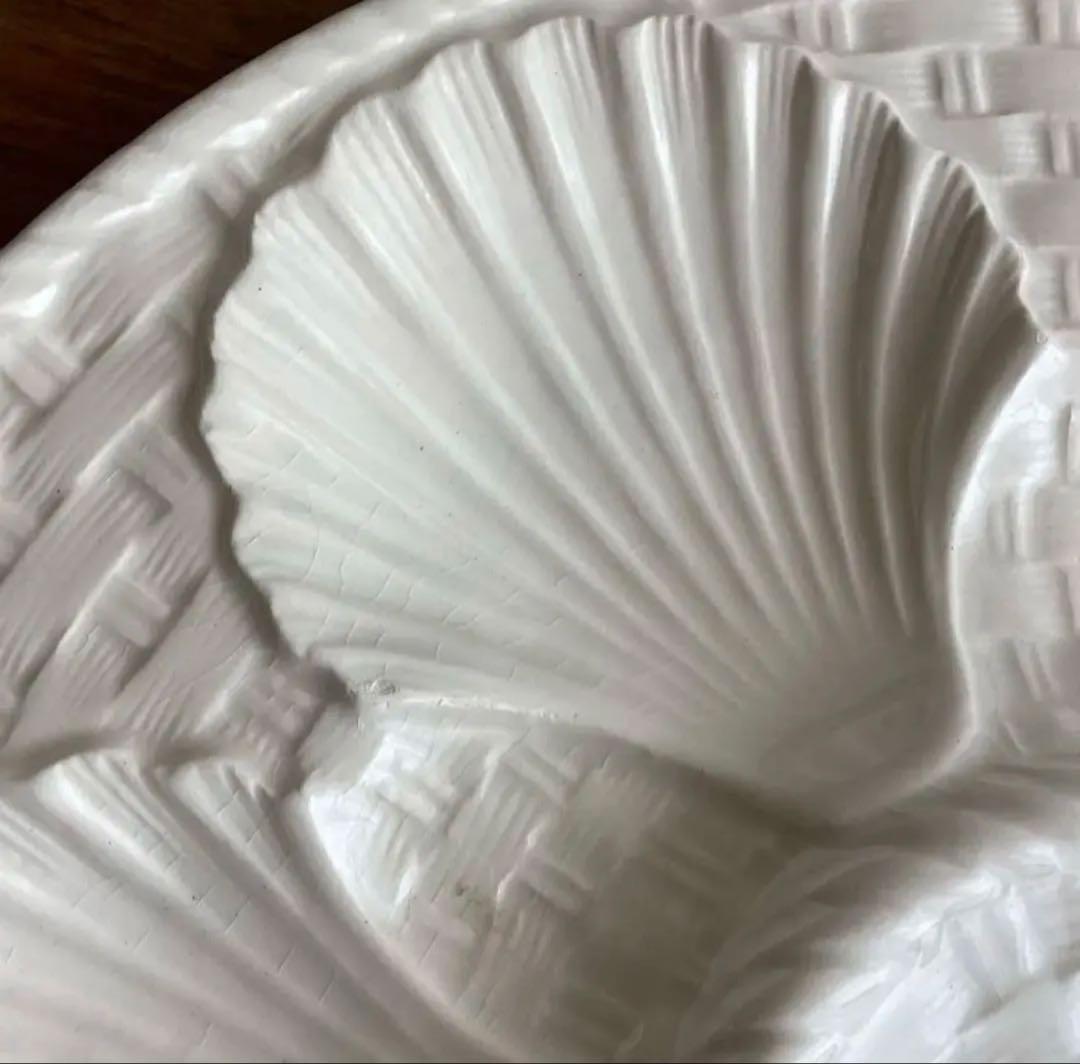 フランスアンティーク ♧ ロンシャン ♧ オイスタープレート24cm 2枚 フランスアンティーク ♧ ロンシャン ♧ オイスタープレート24cm 2枚