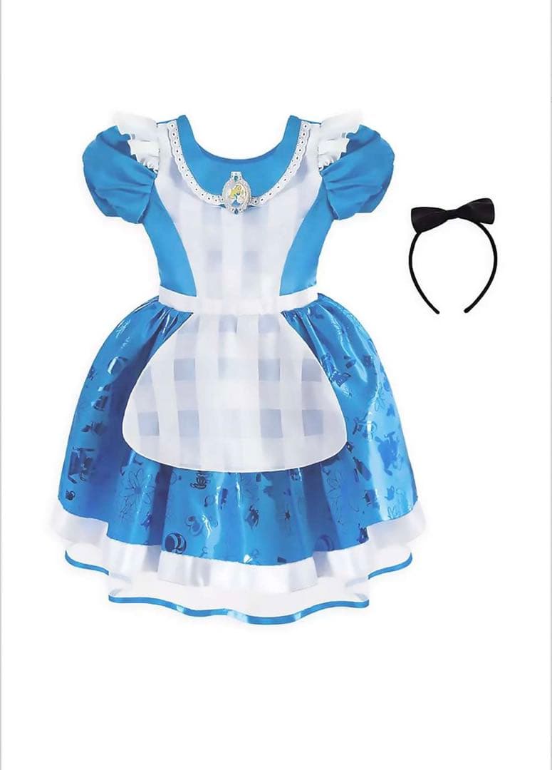 新品　ディズニー　アリス　コスチューム　コスプレ　120cm