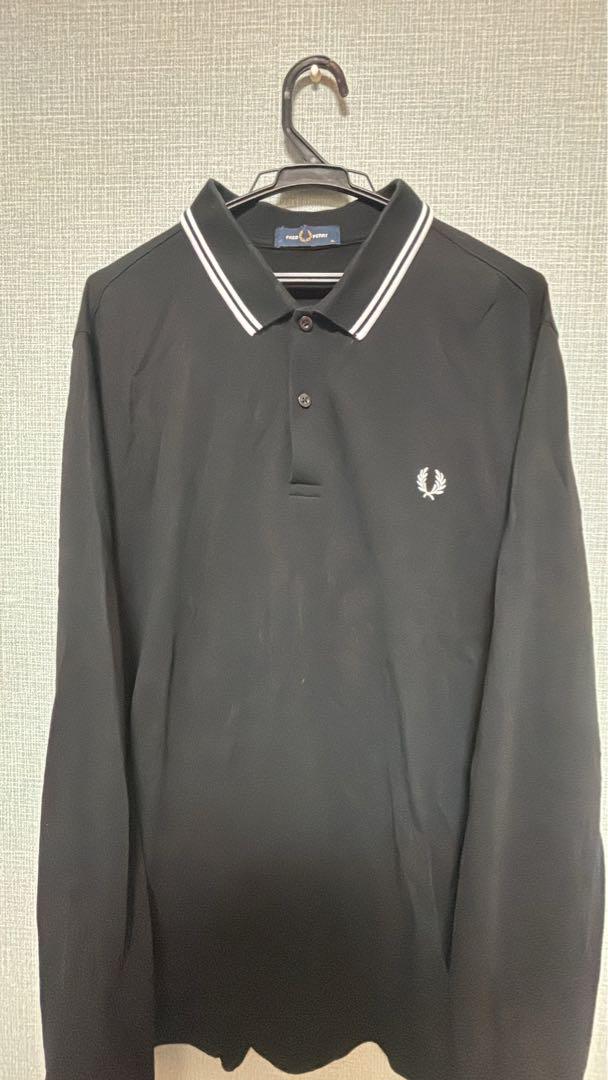 FRED PERRY 黒 長袖ポロシャツ
