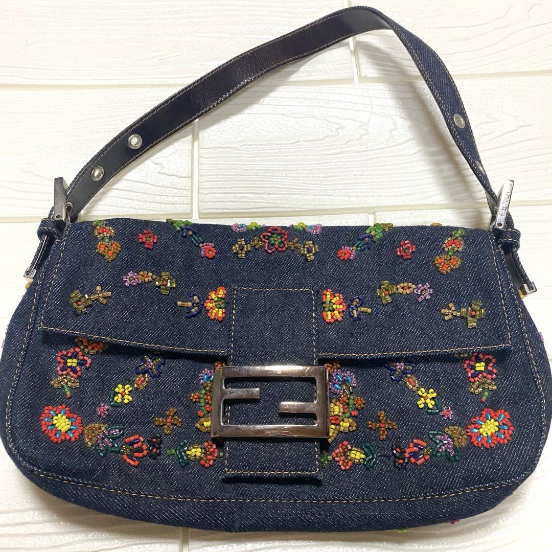 ★美品★【FENDI】　フェンディ　ビーズマンマバケット