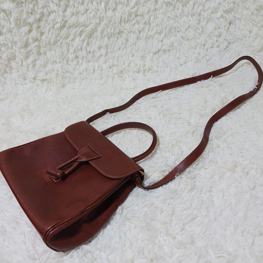 大人女性の レザー ロエベ 極美品 2WAY ロゴ ターンロック ショルダーバッグ バッグ