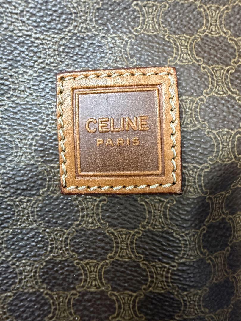 CELINE - 【美品】CELINE マカダム柄 トリオンフ クラッチバッグ