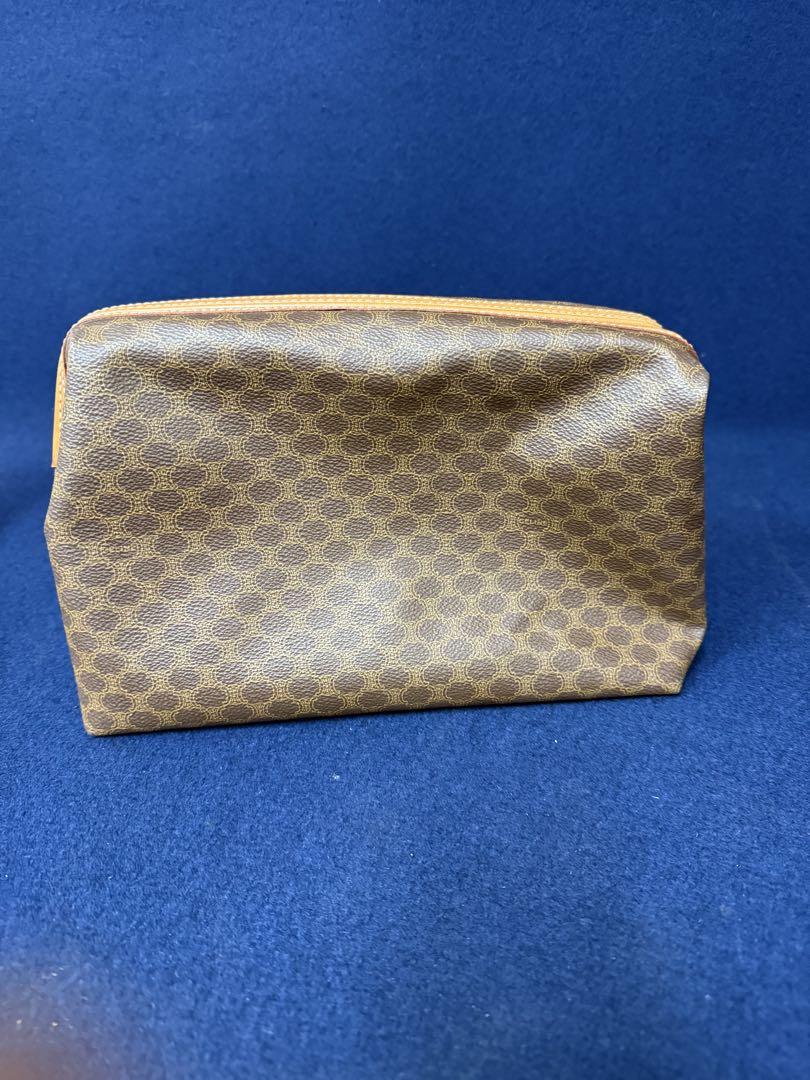 CELINE - 【美品】CELINE マカダム柄 トリオンフ クラッチバッグ
