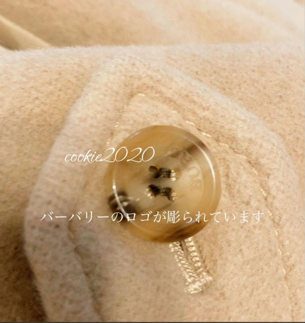 高級【人気★羊毛アンゴラコートBURBERRYバーバリーロンドン、美ライン、秋冬